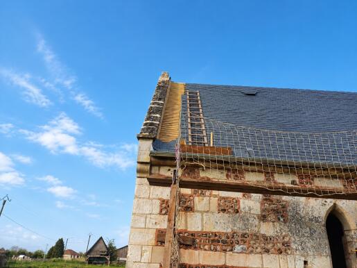 Septième vue de chantier de toiture